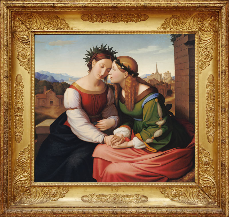 Italia and Germania (Sulamith and Mary) de Johann Friedrich Overbeck