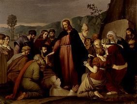 The Auferweckung of the Lazarus. de Johann Friedrich Overbeck