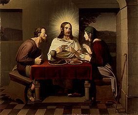 Christ and the disciples in Emmaus. de Johann Friedrich Overbeck