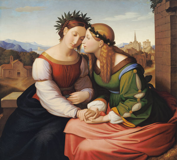 Italia and Germania (Sulamith and Maria) de Johann Friedrich Overbeck