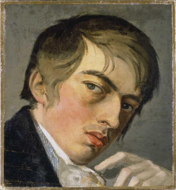 Self-portrait (study) de Johann Friedrich Overbeck
