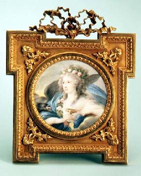 Portrait of Princess Metternich portrayed as Hebe (w/c on ivory)