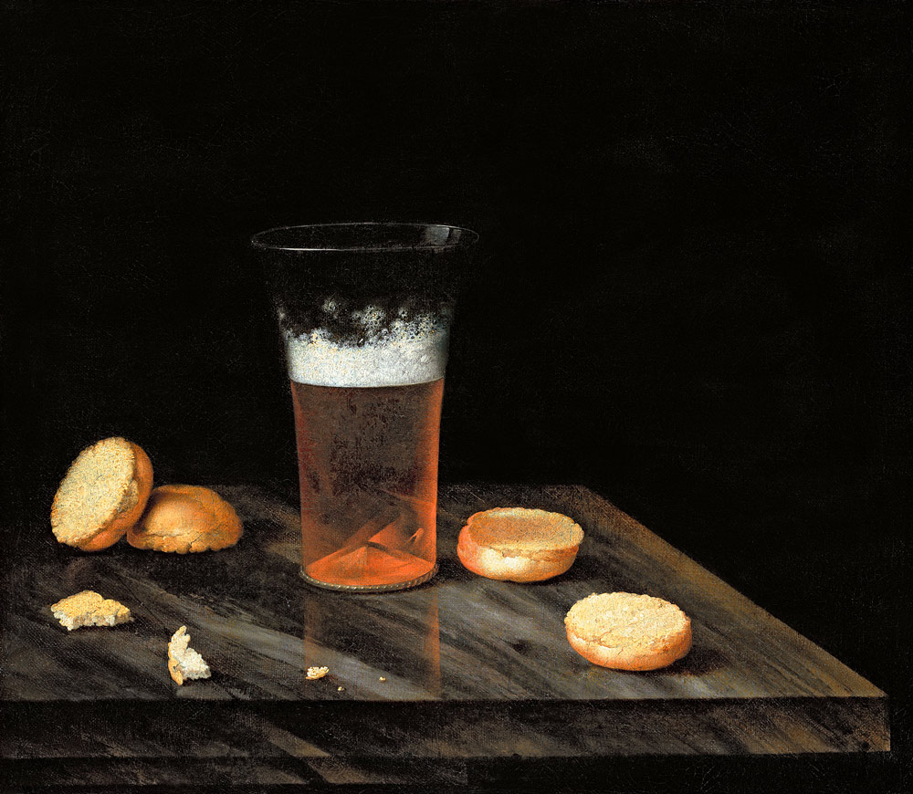 Still life with Beer Glass de Johann Georg Hainz
