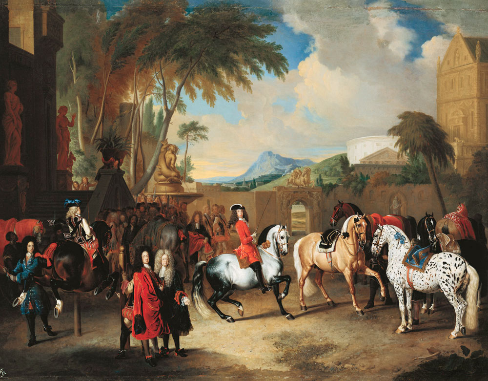 Karl VI. in der kaiserlichen Reitschule de Johann Georg Hamilton