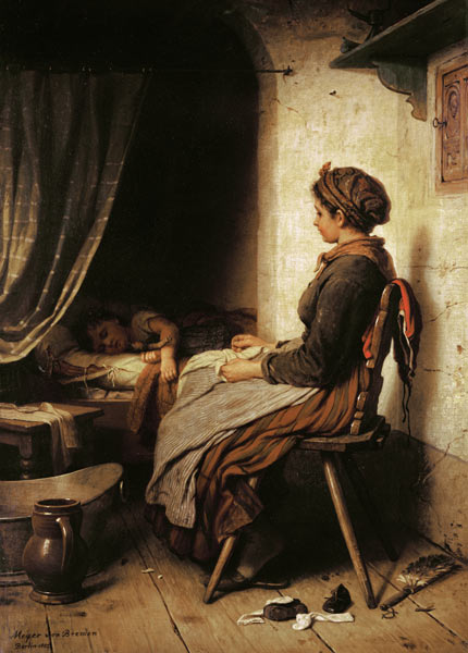 The Sleeping Child de Johann Georg Meyer von Bremen