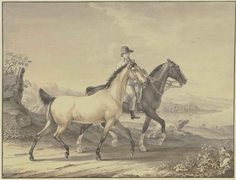 English horses de Johann Georg Pforr