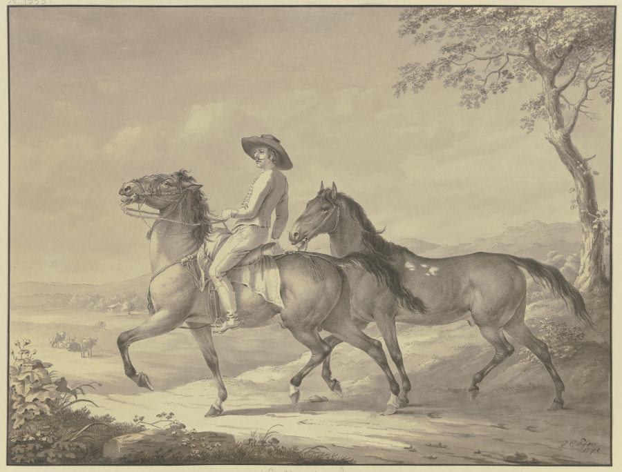 Hungarian horses de Johann Georg Pforr