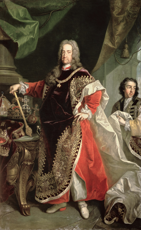 Charles VI (1685-1740), Holy Roman Emperor wearing the robes of the Order of the Golden Fleece de Johann Gottfried Auerbach