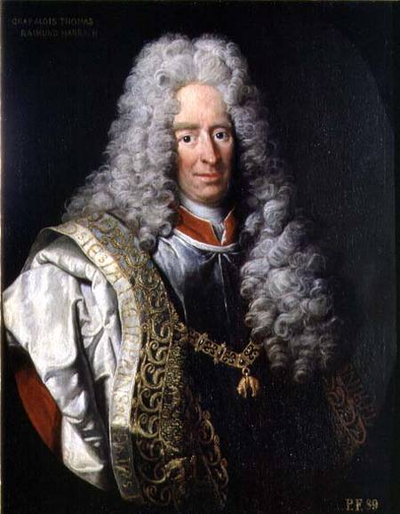 Count Alois Thomas Raimund von Harrach Viceroy of Naples (1669-1742) de Johann Gottfried Auerbach