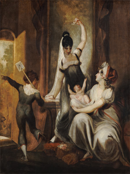 A mother with her children in the country de Johann Heinrich Füssli