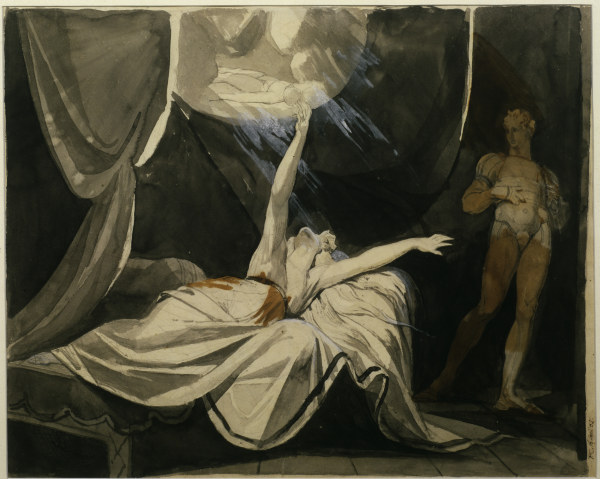 Kriemhild dreams of Siegfried de Johann Heinrich Füssli