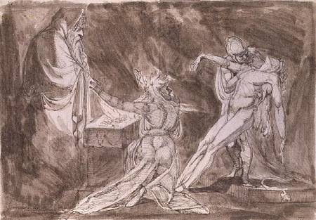 Study for "Saul and the Witch of Endor" de Johann Heinrich Füssli