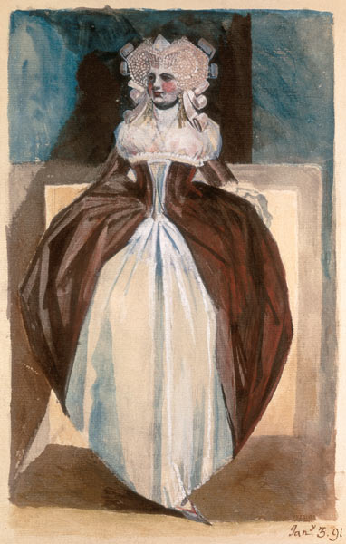 Woman in 17th century costume de Johann Heinrich Füssli