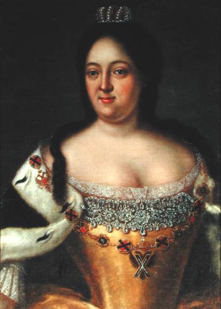Portrait of Empress Anna Ioannovna (1693-1740) de Johann Heinrich Wedekind