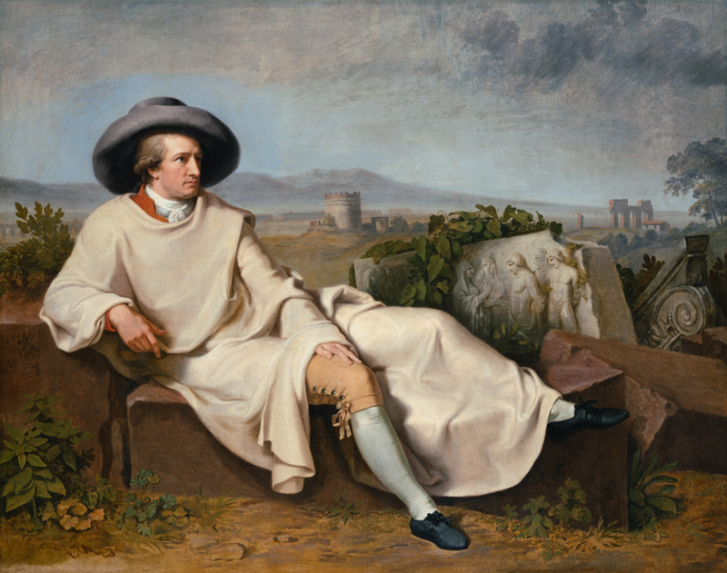 Goethe in the Roman Campagna de Johann Heinrich Wilhelm Tischbein