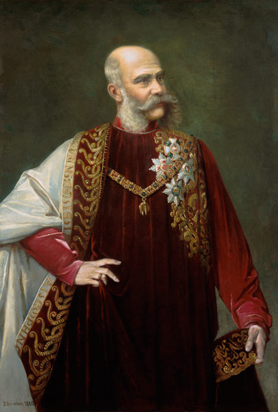 Retrato del Emperador Franz Joseph de Johann Herrman