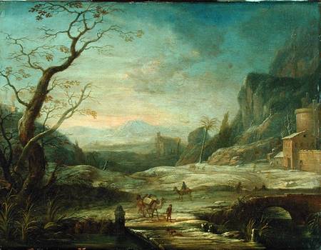 Oriental Landscape de Johann Holst
