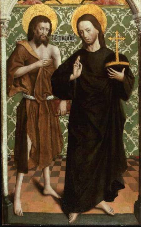 Christ and John the Baptist de Johann Koerbecke