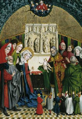 Marienfelder Altar: Darbringung Christi im Tempel.