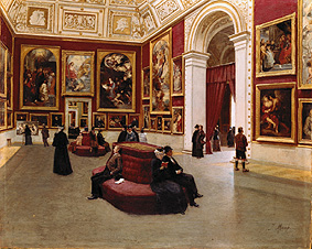 The Rubenssaal in the old pinacotheca Munich de Johann Lorenz Maaß