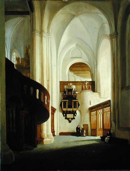Interior of the St. Nicholas Church de Johann Martin Gensler