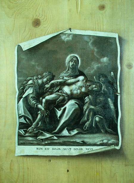 Trompe l'Oeil with Pieta de Johann Minck