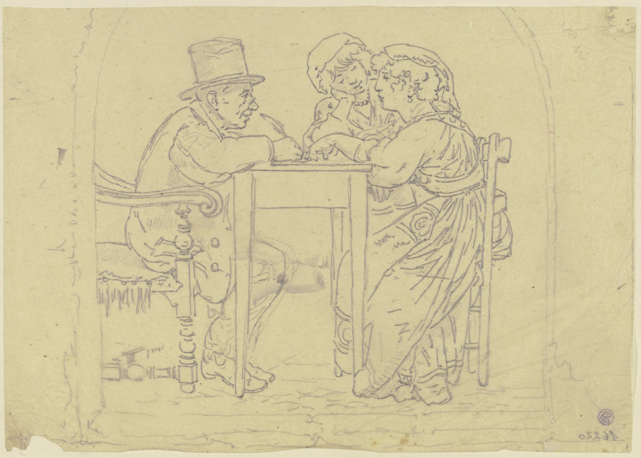 Zwei Italienerinnen beim Schreiber de Johann Nepomuk Rauch