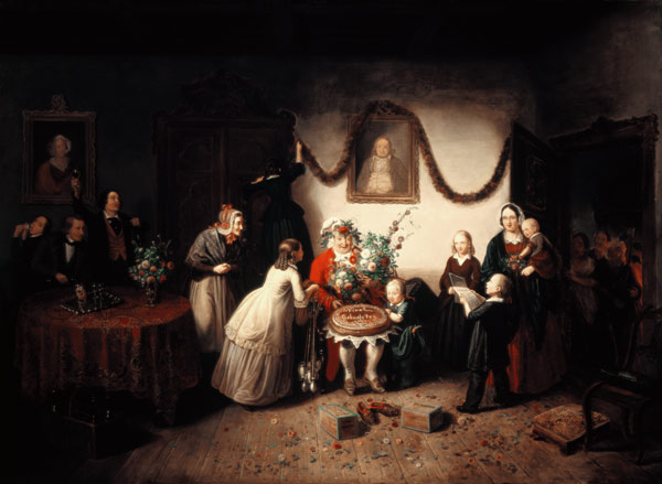 The eightieth birthday de Johann Peter Hasenclever