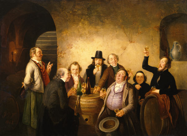 Winetasting de Johann Peter Hasenclever