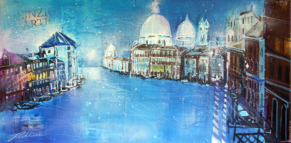 Venedig,  Canale Grande, Santa Maria Salute de Johann Pickl