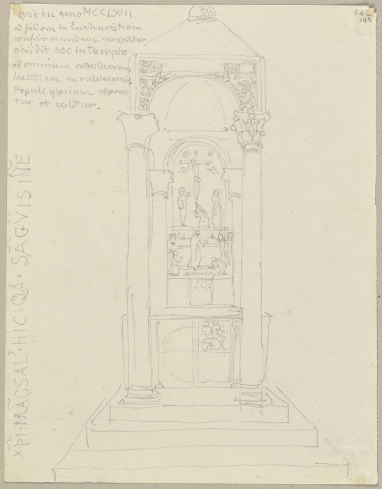 Altar in der Domkirche zu Bolsena, das Eucharistische Wunder darstellend de Johann Ramboux