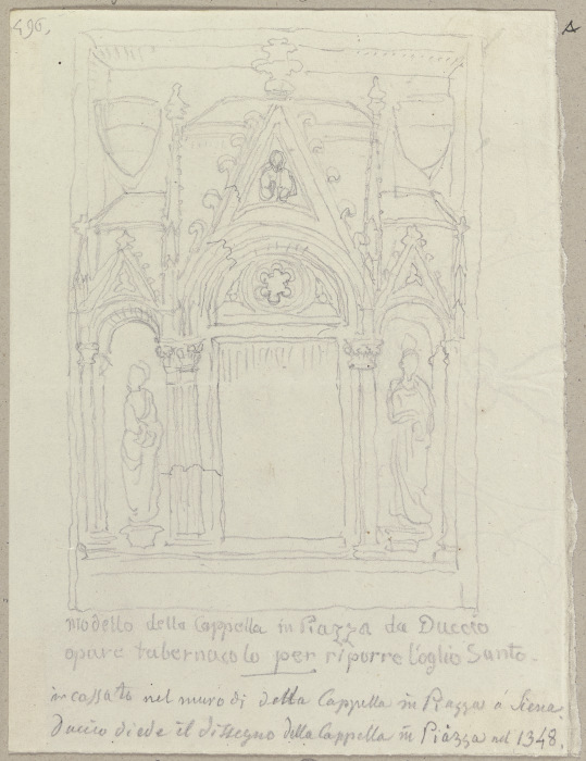 Die Kapelle des Duccio zu Siena (?) de Johann Ramboux