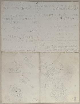 Die Nachschrift einer unbekannten Inschrift sowie einzelne Ornamente