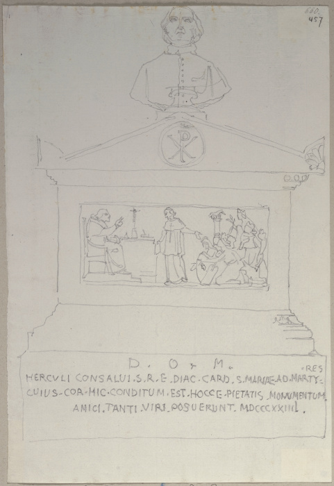 Grabmonument des Kardinals Ercole Consalvi im Pantheon de Johann Ramboux