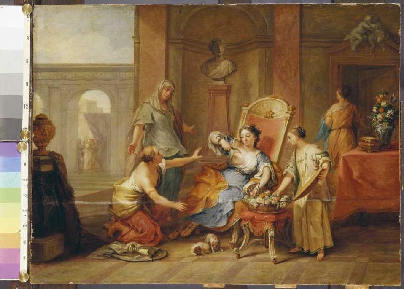 Muerte de Cleopatra de Johann Rudolf Byss