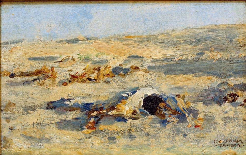 The desert at Tangier de Johann Viktor Kramer