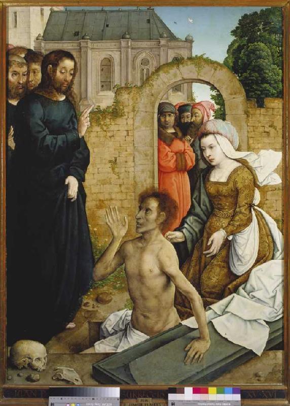 The Auferweckung of the Lazarus. de Johann von Flandern