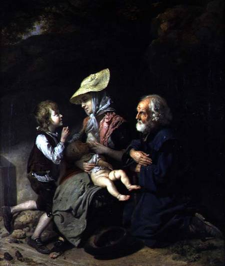 Beggars on the Road to Stanmore de Johann Zoffany