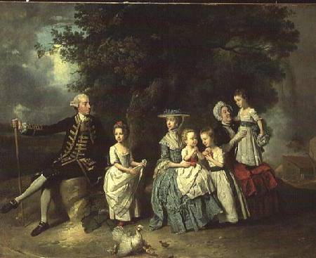 Group Portrait of the Colmore Family de Johann Zoffany
