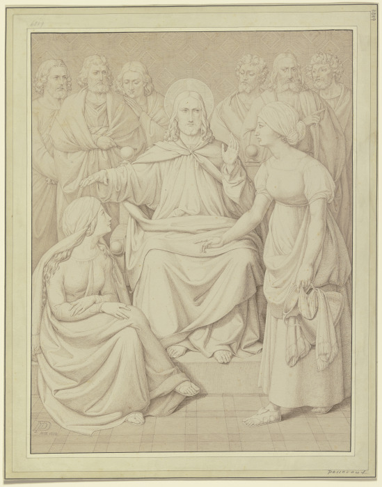 Jesus, Martha and Mary de Johann David Passavant