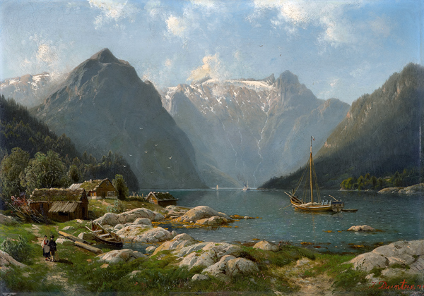 Norwegischer Fjord de Johannes B. Duntze