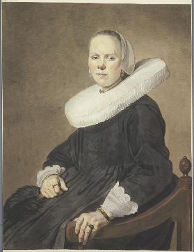 Bildnis einer Frau im Sessel