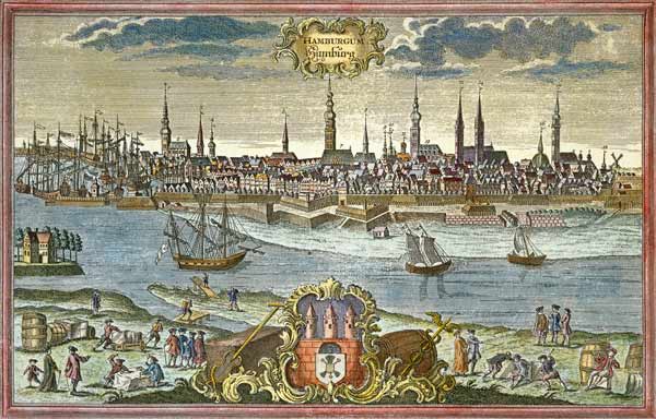 Hamburg c.1750 de Johann Georg Ringlin
