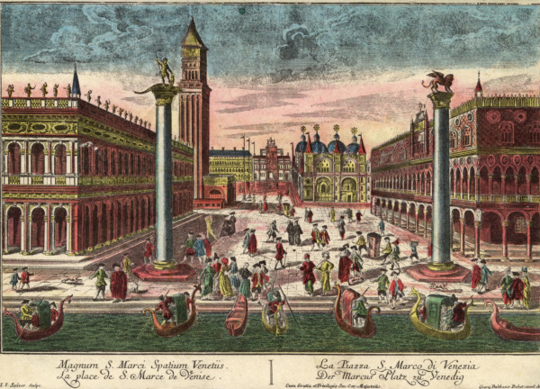 Venice, Piazza di San Marco, J.J.Stelzner de Johann Jakob Stelzner