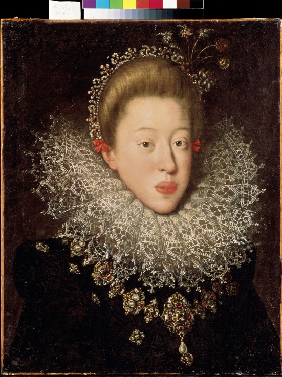 Portrait of Holy Roman Empress Anna of Tyrol (1585-1618) de Johann or Hans von Aachen