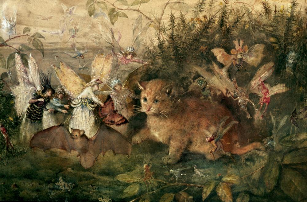 Cat amongst fairies de John Anster Fitzgerald