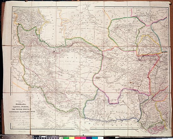 Map of Central Asia de John Arrowsmith