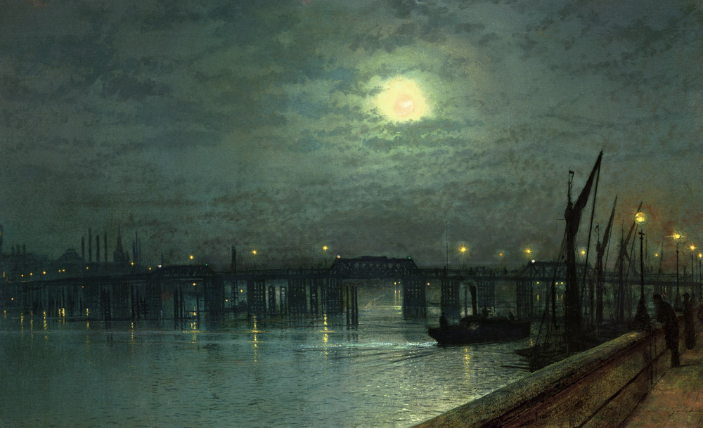 Battersea Bridge by Moonlight de John Atkinson Grimshaw