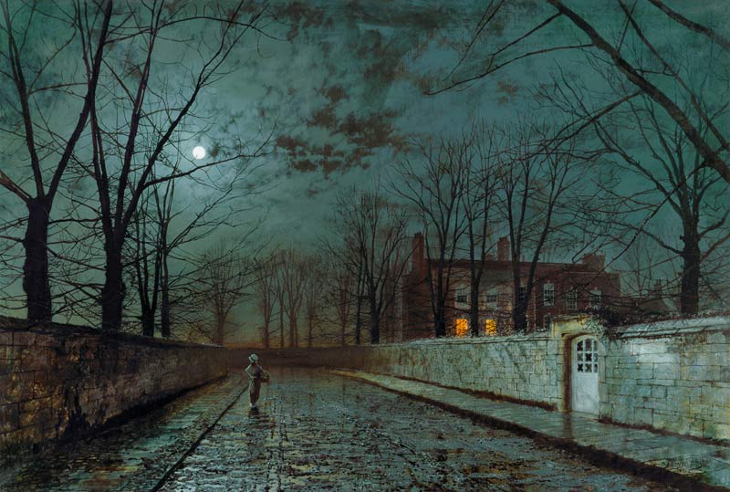Silver Moonlight de John Atkinson Grimshaw