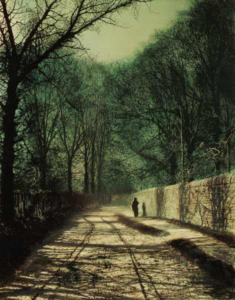 Tree Shadows in the Park Wall, Roundhay, Leeds, 1872 (oil on canvas) de John Atkinson Grimshaw
